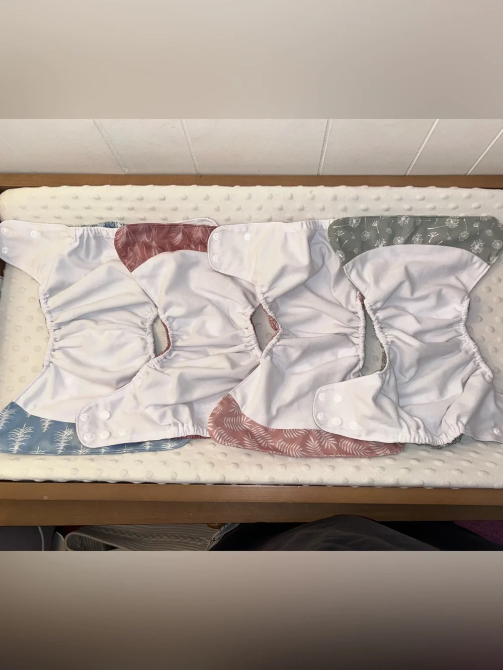 Adjustable Reusable Cloth Diaper - Pink, Blue, Green & Rose Set